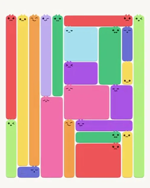 MeowBlock Level 100 after step 22, placing the 5-cell horizontal block at the lower-right area