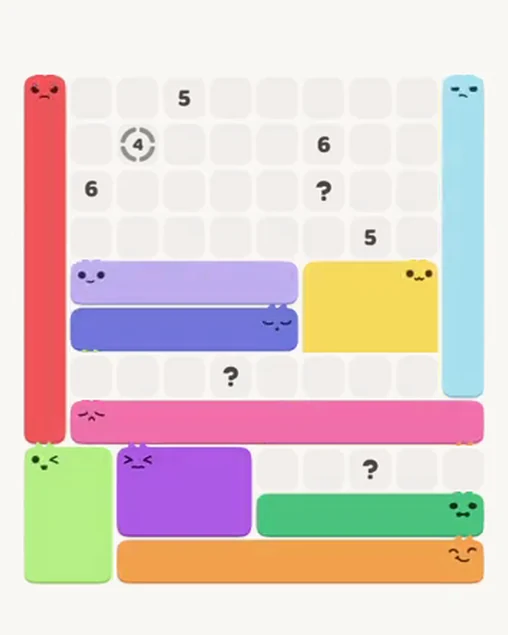MeowBlock Level 103 after step 10, placing the 5-cell horizontal block at the middle center