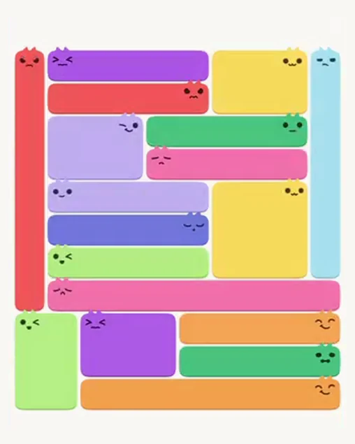 MeowBlock Level 103 after step 18, placing the 5-cell horizontal block at the upper-right area