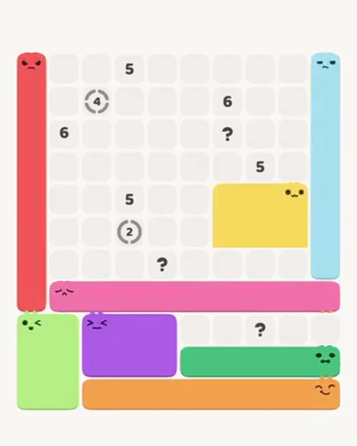 MeowBlock Level 103 after step 8, placing the 9-cell horizontal block at the lower center