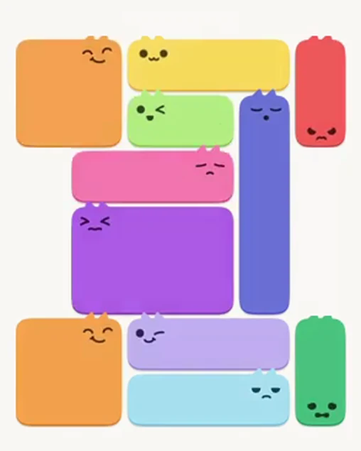 MeowBlock Level 11 after step 11, placing the 4-cell square block at the upper-left area