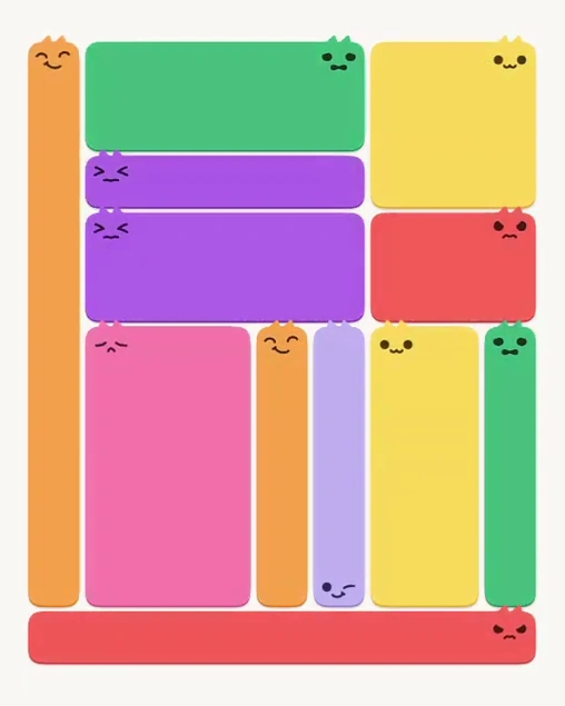 MeowBlock Level 113 after step 12, placing the 10-cell rectangular block at the lower-right area