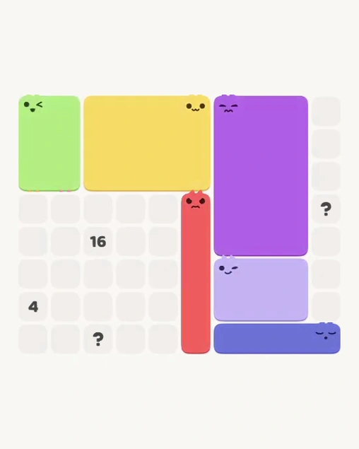 MeowBlock Level 114 after step 6, placing the 6-cell rectangular block at the upper-left area