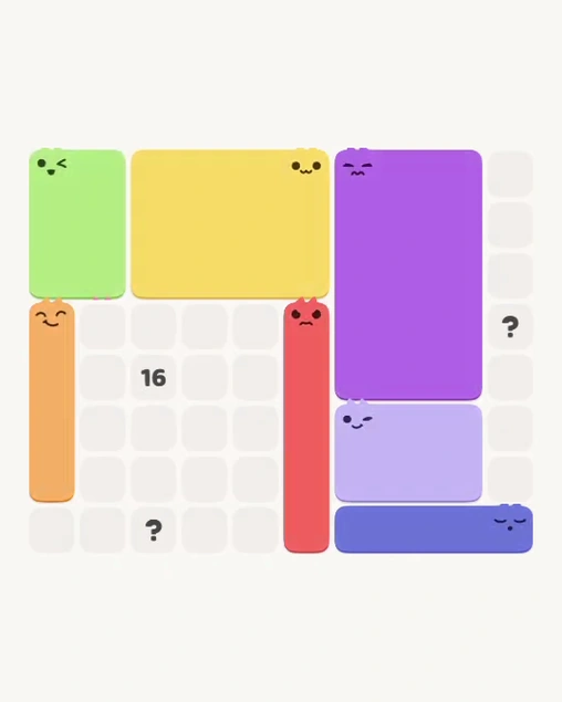 MeowBlock Level 114 after step 7, placing the 4-cell vertical block at the lower-left area