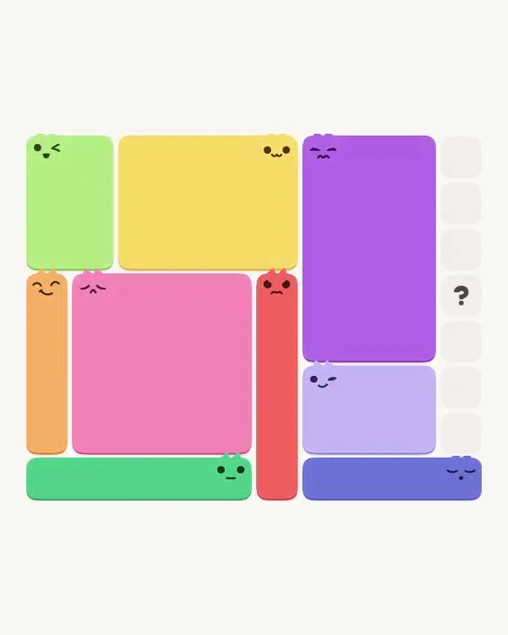 MeowBlock Level 114 after step 9, placing the 5-cell horizontal block at the lower-left area