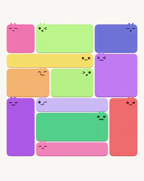 MeowBlock Level 115 after step 12, placing the 8-cell rectangular block at the lower-left area
