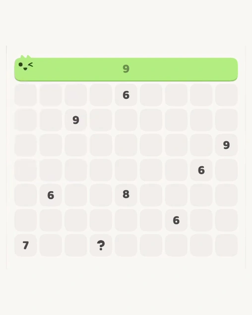 MeowBlock Level 121 after step 1, placing the 9-cell horizontal block at the upper center