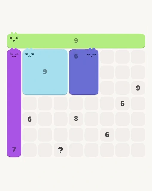 MeowBlock Level 121 after step 4, placing the 6-cell rectangular block at the middle center