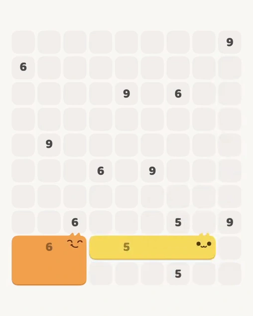 MeowBlock Level 122 after step 2, placing the 5-cell horizontal block at the lower-right area