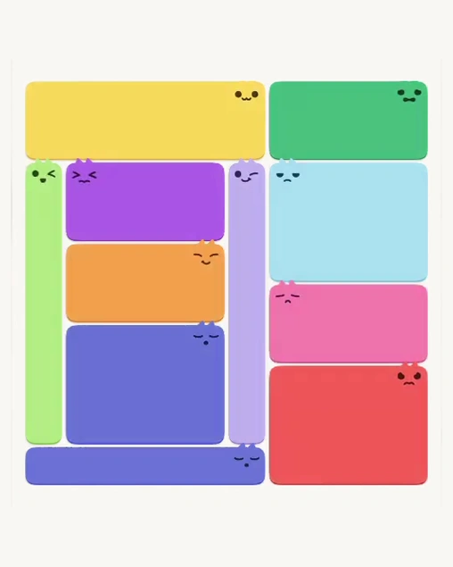 MeowBlock Level 125 after step 11, placing the 12-cell rectangular block at the lower center