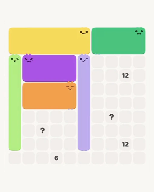 MeowBlock Level 125 after step 6, placing the 7-cell vertical block at the middle center