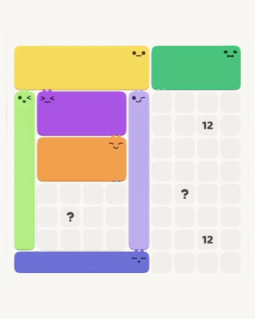 MeowBlock Level 125 after step 7, placing the 6-cell horizontal block at the lower center