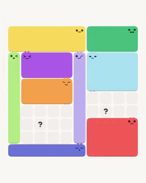 MeowBlock Level 125 after step 9, placing the 12-cell rectangular block at the lower-right area