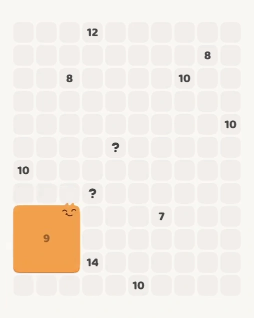 MeowBlock Level 130 after step 1, placing the 9-cell square block at the lower-left area
