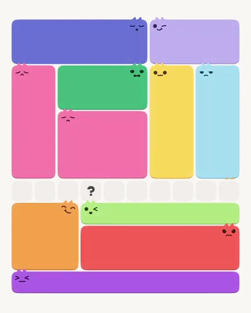 MeowBlock Level 130 after step 11, placing the 12-cell rectangular block at the middle center