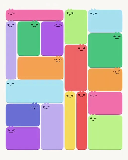MeowBlock Level 139 after step 18, placing the 6-cell rectangular block at the upper-left area