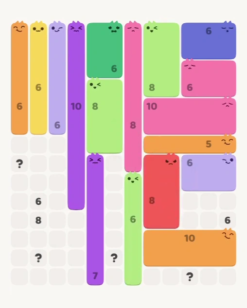 MeowBlock Level 146 after step 17, placing the 8-cell rectangular block at the lower-right area
