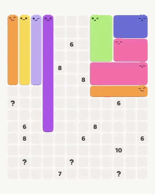 MeowBlock Level 146 after step 9, placing the 5-cell horizontal block at the middle-right area