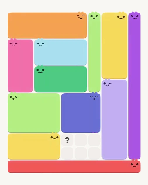 MeowBlock Level 150 after step 12, placing the 10-cell rectangular block at the upper-right area