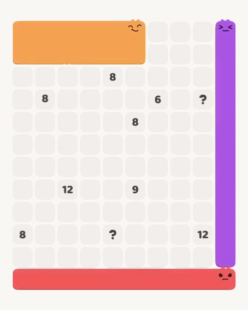 MeowBlock Level 150 after step 3, placing the 10-cell horizontal block at the lower center