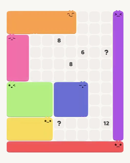 MeowBlock Level 150 after step 7, placing the 9-cell square block at the lower center