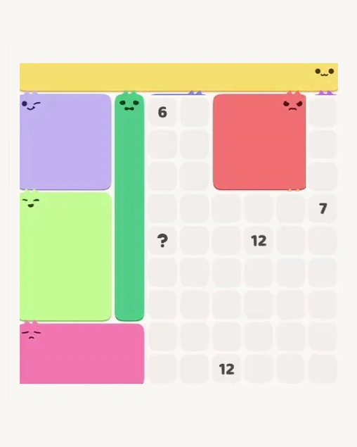 MeowBlock Level 155 after step 6, placing the 9-cell square block at the upper-right area