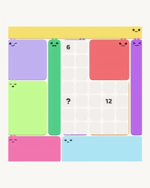 MeowBlock Level 155 after step 8, placing the 12-cell rectangular block at the lower-right area