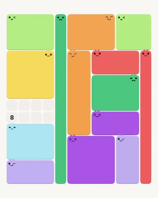 MeowBlock Level 160 after step 14, placing the 12-cell rectangular block at the lower-left area