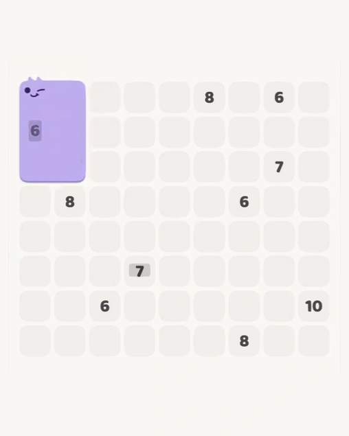 MeowBlock Level 161 after step 1, placing the 6-cell rectangular block at the upper-left area