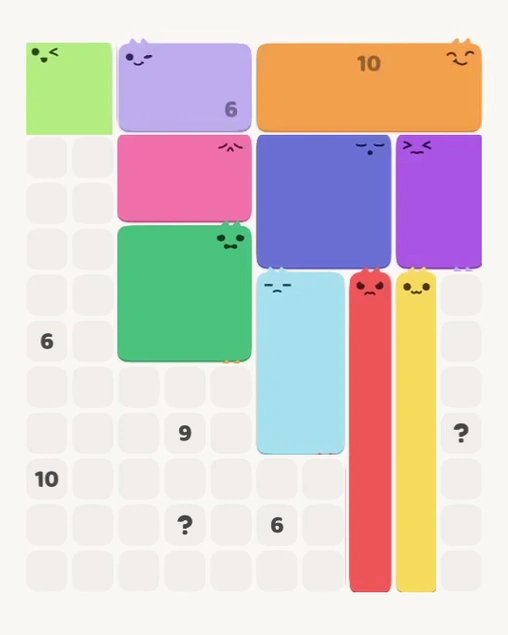 MeowBlock Level 162 after step 10, placing the 9-cell square block at the middle center