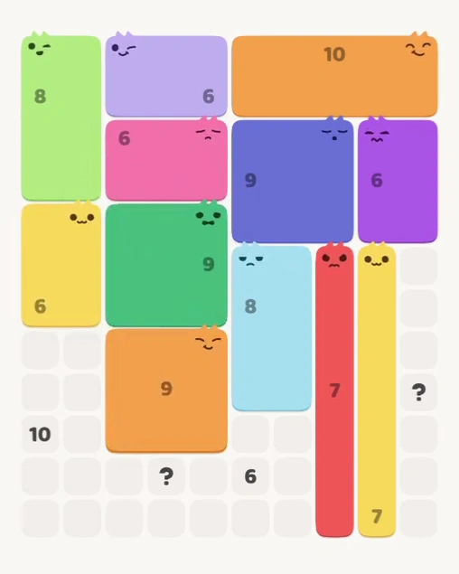 MeowBlock Level 162 after step 12, placing the 9-cell square block at the lower center