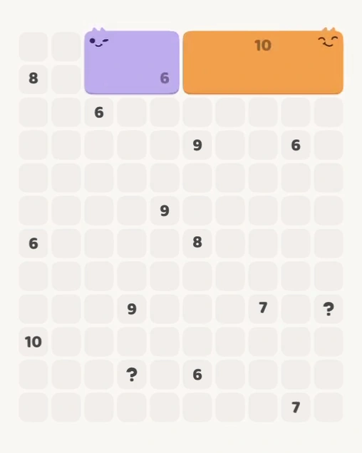 MeowBlock Level 162 after step 2, placing the 6-cell rectangular block at the upper center