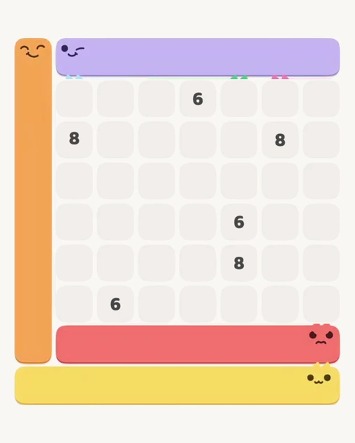 MeowBlock Level 163 after step 4, placing the 7-cell horizontal block at the upper center