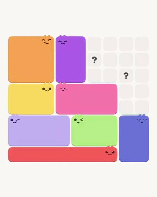 MeowBlock Level 166 after step 8, placing the 6-cell rectangular block at the lower-right area