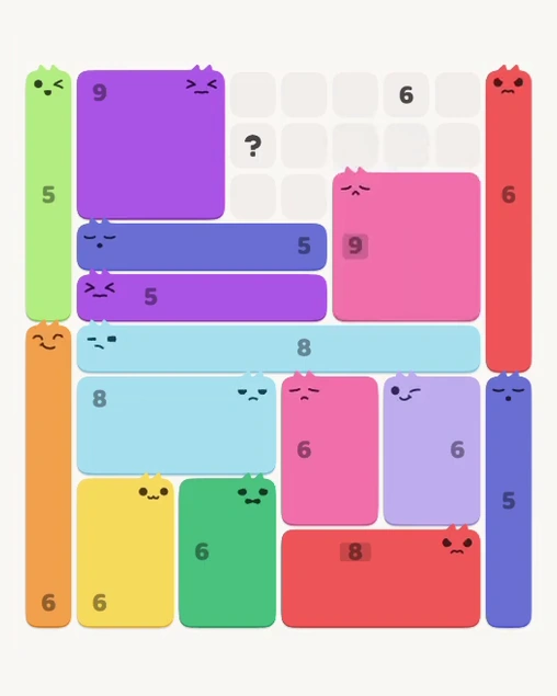 MeowBlock Level 167 after step 15, placing the 9-cell square block at the middle-right area