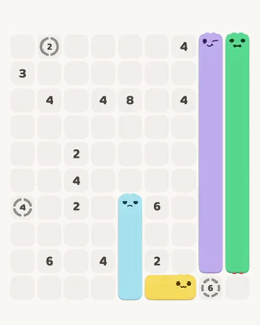 MeowBlock Level 17 after step 4, placing the 2-cell horizontal block at the lower-right area