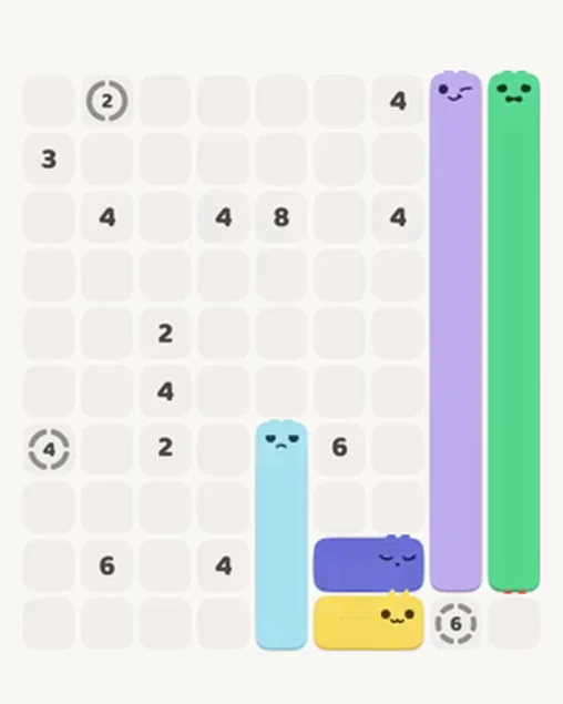 MeowBlock Level 17 after step 5, placing the 2-cell horizontal block at the lower-right area