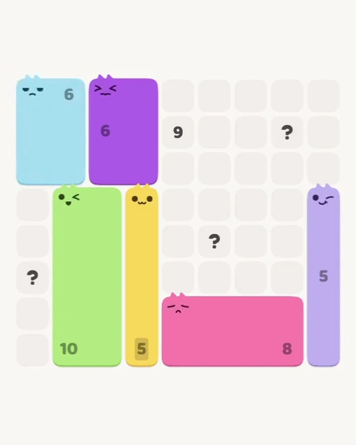 MeowBlock Level 172 after step 6, placing the 6-cell rectangular block at the upper-left area