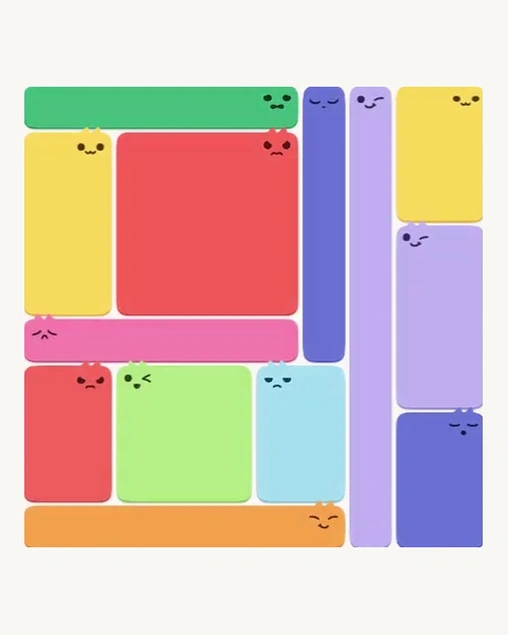MeowBlock Level 175 after step 13, placing the 6-cell rectangular block at the lower-left area