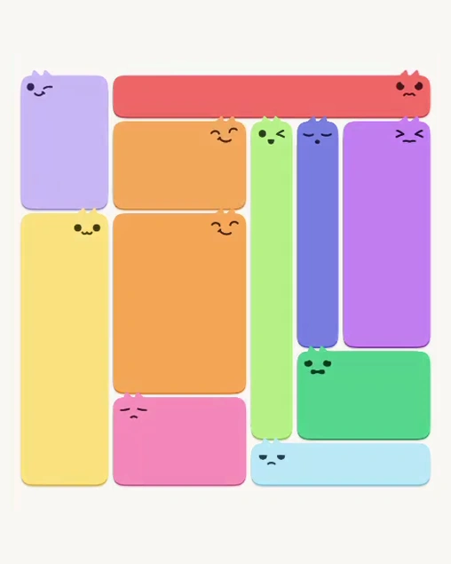 MeowBlock Level 176 after step 11, placing the 9-cell square block at the upper center