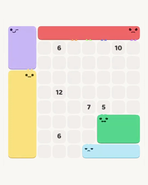 MeowBlock Level 176 after step 5, placing the 4-cell horizontal block at the lower-right area