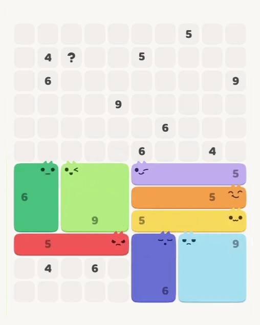 MeowBlock Level 177 after step 8, placing the 9-cell square block at the lower-right area