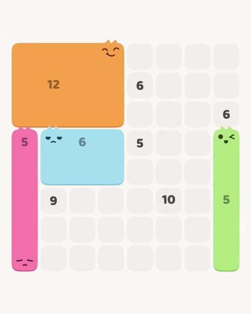 MeowBlock Level 178 after step 4, placing the 5-cell vertical block at the lower-right area