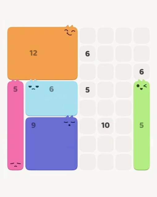 MeowBlock Level 178 after step 5, placing the 9-cell square block at the lower center