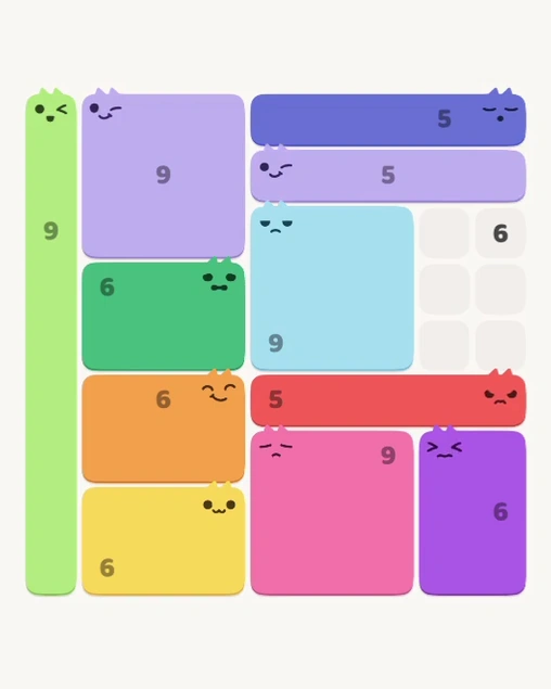 MeowBlock Level 179 after step 11, placing the 5-cell horizontal block at the upper-right area