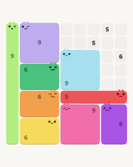 MeowBlock Level 179 after step 9, placing the 9-cell square block at the middle-right area
