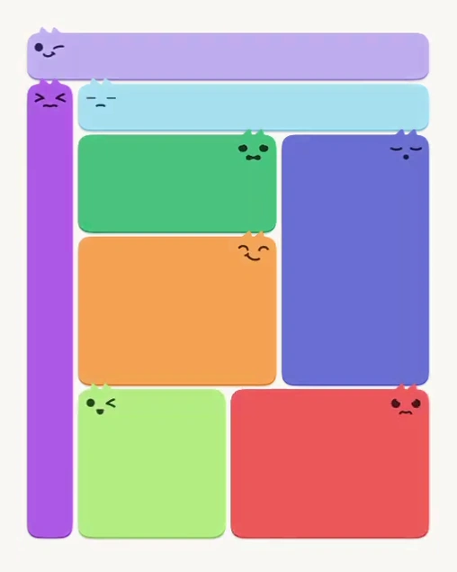 MeowBlock Level 180 after step 8, placing the 12-cell rectangular block at the lower-right area