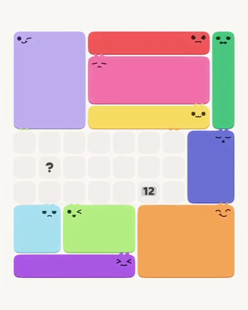 MeowBlock Level 184 after step 10, placing the 6-cell rectangular block at the middle-right area