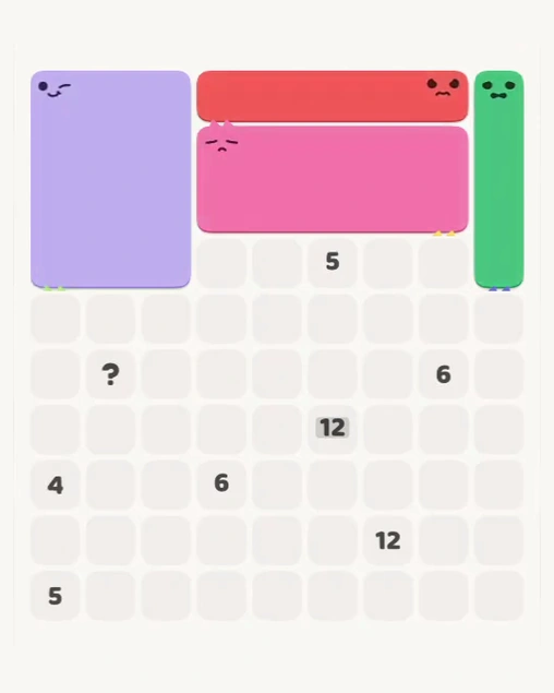 MeowBlock Level 184 after step 4, placing the 10-cell rectangular block at the upper-right area