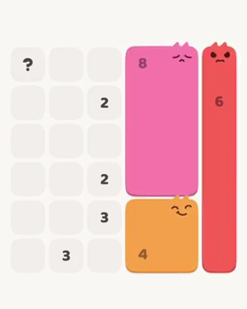 MeowBlock Level 19 after step 3, placing the 8-cell rectangular block at the middle-right area